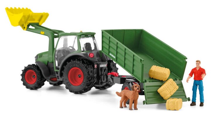 Schleich 42608 Tractor met aanhanger