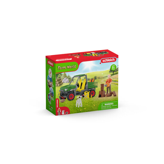 Schleich 42659 Houtzager met voertuig