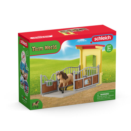 Schleich 42609 Ponystal met IJslanderhengst