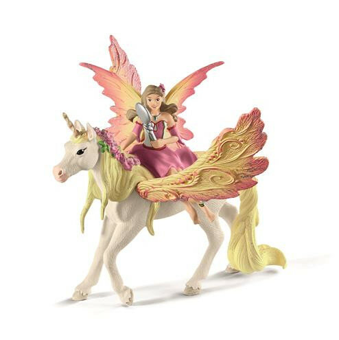 Schleich 70568 Feya Fee en gevleugelde Eenhoorn