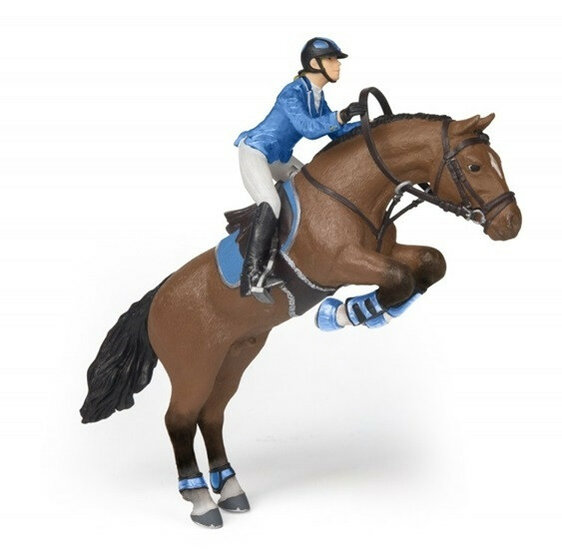 Papo 51560 Springpaard met ruiter