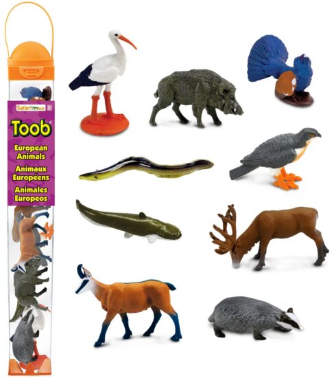 Safari 102488 Mini Europese Dieren Set (9 stuks)