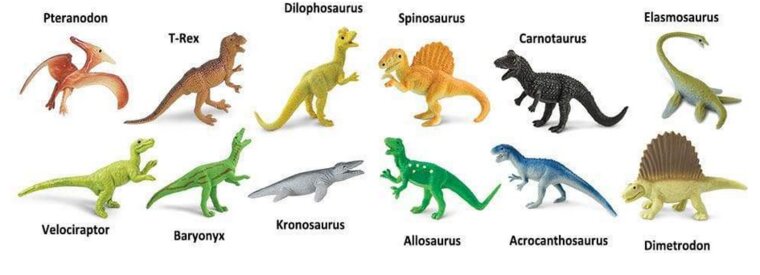 Safari 699004 Mini Vleesetende Dino Set (12 stuks)