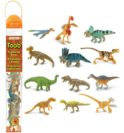 Safari 681904 Mini gevederde Dino set (12 stuks)