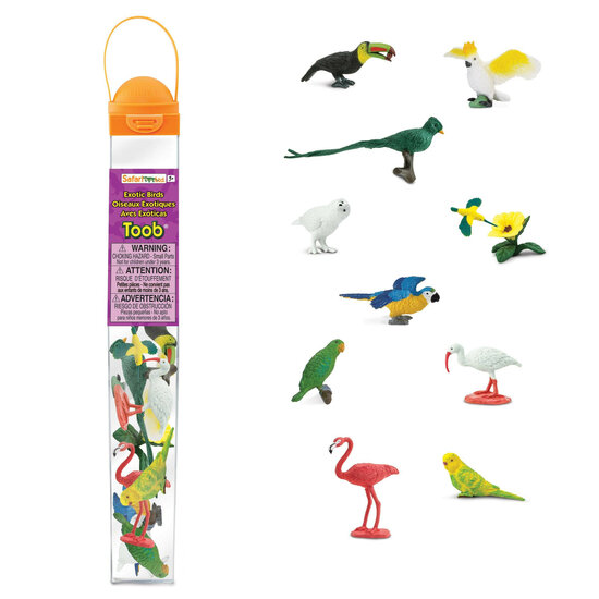 Safari 680404 Mini Exotische Vogel Set (11 stuks)