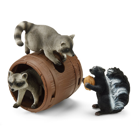 Schleich 42532 Nootachtige kattenkwaad (Wasberen &amp; Stinkdieren set)