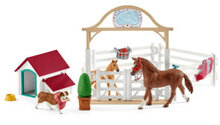 Schleich 42458 Hanna`s Paarden gasten verblijf met hondenhok