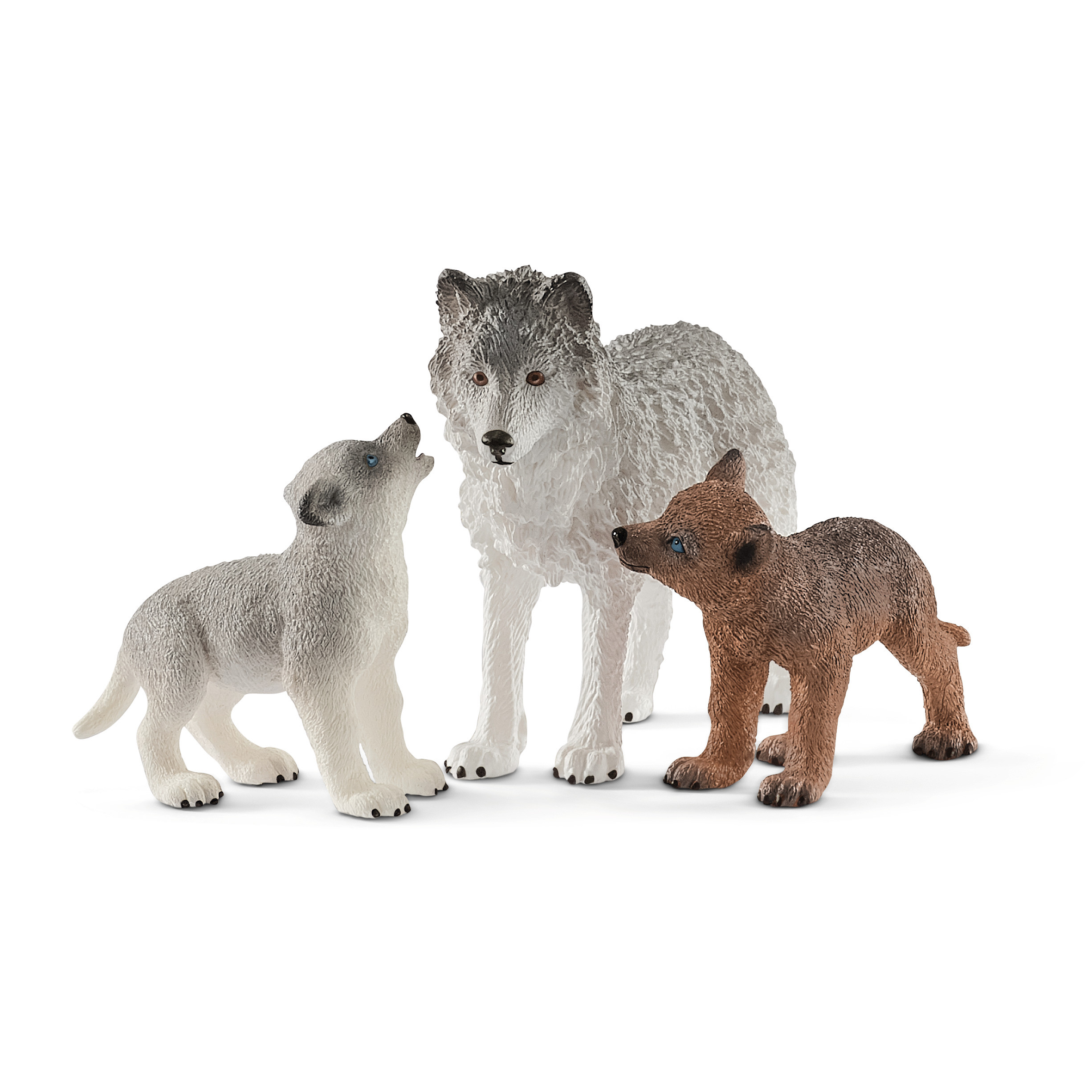 Schleich 42472 Mother wolf with pups - Speelgoed Dieren