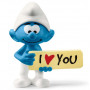 Schleich 20823 Smurf met bord I love you